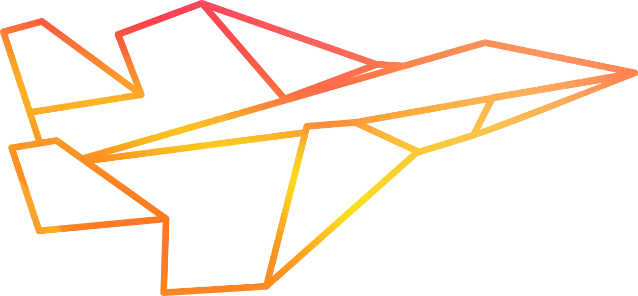 Gradient Paper Plane