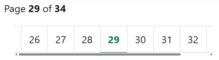 Job Search Page Numbers